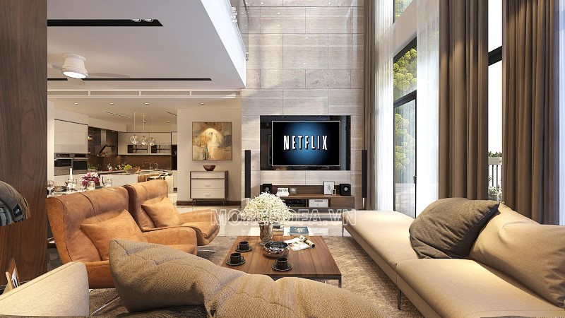 Bộ bàn ghế sofa góc phòng khách